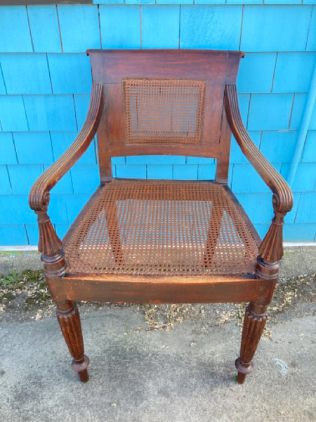 caned regency chair