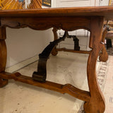 Walnut Refectory Table with Carved Legs