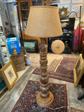 Turned Wood Floor Lamp