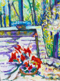 Painting 'Memory, Terrace' by Richard Fraenkel