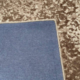 Pottery Barn Kaleen Wool Knotted Rug, Brown Cream Geomtric Melange 10' x 14'