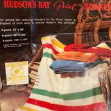 Vintage Hudson's Bay wool 6 point blanket