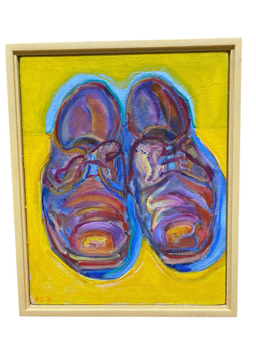 Painting 'The Shoes of the Artist' by Richard Fraenkel