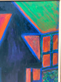 Painting 'Bornholm Barn at Night' by Richard Fraenkel