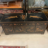 CABINET black hand painted medicine cabinet