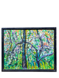 Painting 'Arbes En Fleurs' by Richard Fraenkel