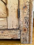 Antique Irish pine step back hutch
