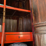 Red Asian Giant Trapezoid Cabinet