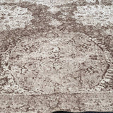 Pottery Barn Kaleen Wool Knotted Rug, Brown Cream Geomtric Melange 10' x 14'