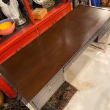 Mitchell gold chrome and wood desk