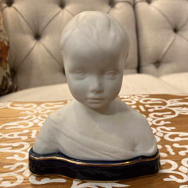 Sevres Style Limoges Bust of Child