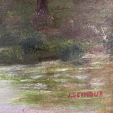 J. Seymour landscape oil painting