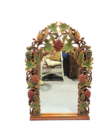 Carved Mirror in Black Forest Style