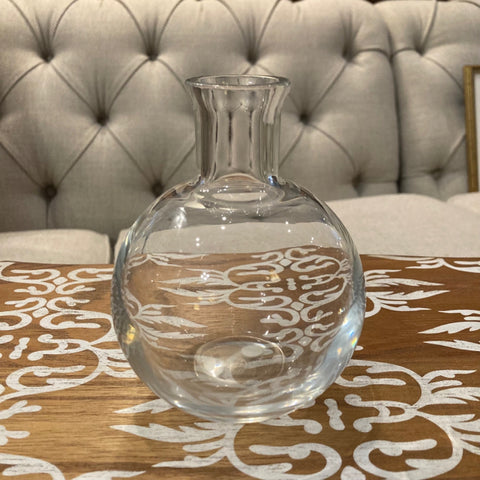 small Baccarrat clear glass beaker vase