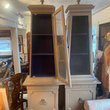 pair of tower cabinets