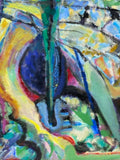 Painting 'Behind Mas de Bonnaud' by Richard Fraenkel
