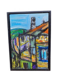 Painting 'Facades' by Richard Fraenkel