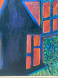 Painting 'Bornholm Barn at Night' by Richard Fraenkel