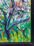 Painting 'Arbes En Fleurs' by Richard Fraenkel