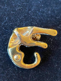 14k leopard pendant