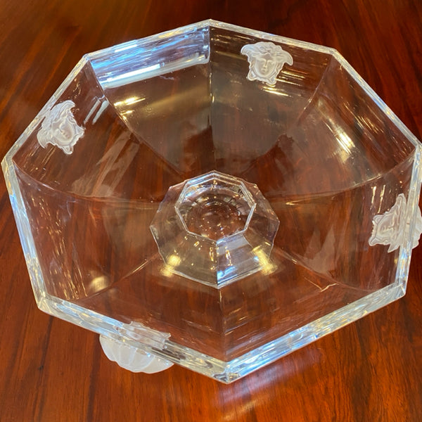 Verace glass bowl with faces