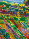 Painting of Flower Fields and Hedgerow by Richard Fraenkel