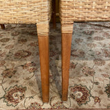 Pair of rattan chairs
