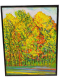 Painting 'Autumn, Across the Street' by Richard Fraenkel