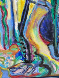 Painting 'Behind Mas de Bonnaud' by Richard Fraenkel