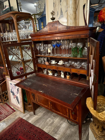 Banded Inlaid Federal Style Secretary Desk