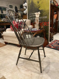 set of 4 metal windsor chairs