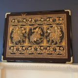 Framed Antique Indian Textile with Elephants & Horse