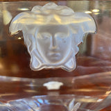 Versace glass bowl with faces