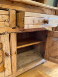 Antique Irish pine step back hutch