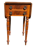 Drop Leaf Table with Two Drawers