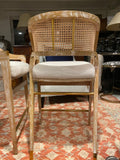 pair of caned stools