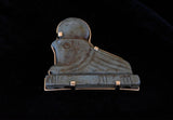 14k Egyptian Revival turquoise ancient remenant pin