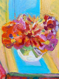 Painting 'Flowers, Interior' by Richard Fraenkel