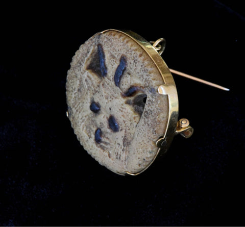 22k  Faience Pendant/brooch of Bes