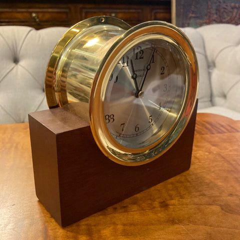 Tiffany & Co. Nautical Brass Clock