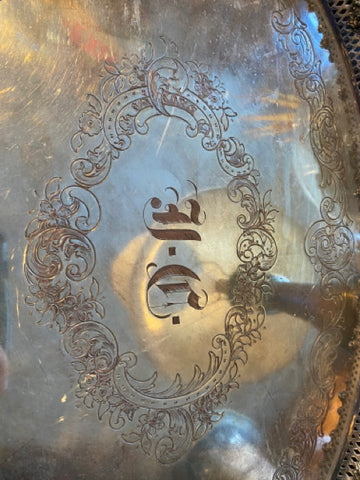 silver plate tray