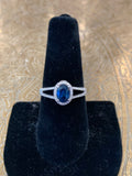 14k diamond saphire ring