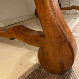 Walnut Refectory Table with Carved Legs
