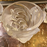 Lalique Martinets Sparrows Vase - Signed