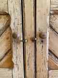 Antique Irish pine step back hutch