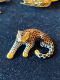 14k leopard pendant