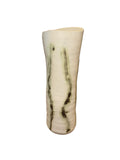 Ceramic White Vase with Green lines