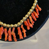 Gold Filled Branch Coral Necklace