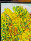 Painting 'Autumn, Across the Street' by Richard Fraenkel