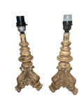 Pair of contemporary rococco style lamps